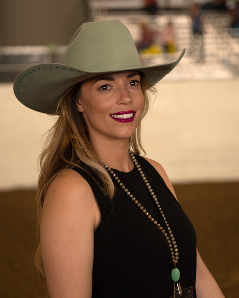allie-aldridge Allie Aldridge wearing a JW Brooks Custom hat